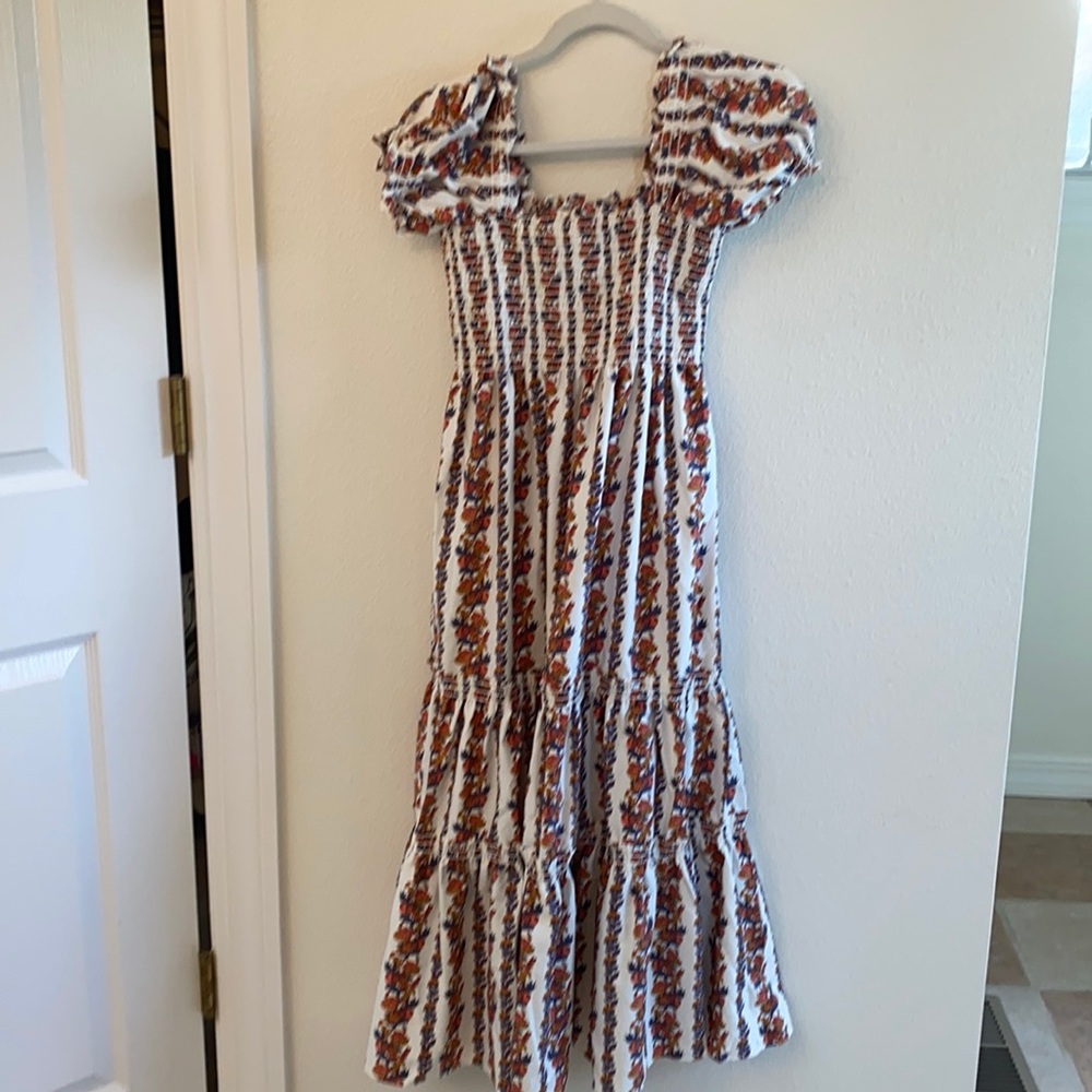Smocked midi dress from O.P.T new with tags